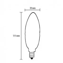 LED sijalica sveća hladno bela 4,4W LS-C37-CW-E14/5