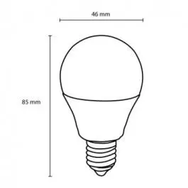 LED sijalica lopta hladno bela 4,6W LS-G45-CW-E14/5