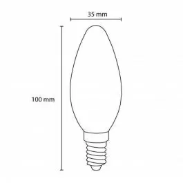 LED filament sijalica klasik toplo bela 3.8W PROSTO