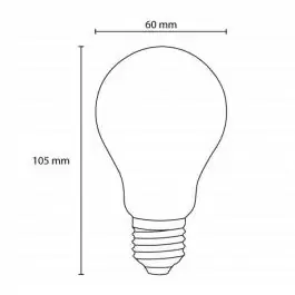 LED filament sijalica klasik toplo bela 6.6W PROSTO