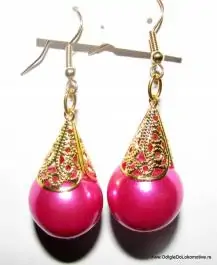 Mindjuše sa pink kuglicama unikatni dizajn 9829