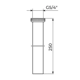 Produžetak za sifon 250mm Rosan S480/25