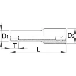 Ključ nasadni dugi 3/4” 197 L 23MM UNIOR