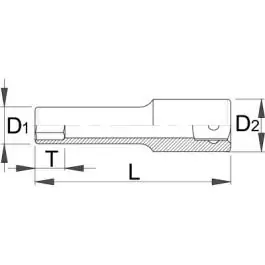 Ključ nasadni dugi 3/4” 197 L 55MM UNIOR