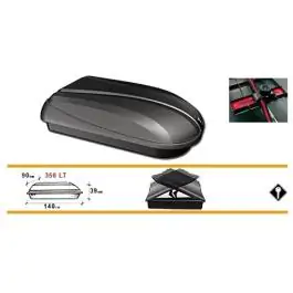 Krovni nosač kofer - prtljažnik za auto  350 litara