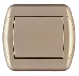 Jednopolna sklopka, zlatna ROYAL EXCLUSIVE Metalka Majur