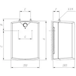 Gorenje bojler GT 10 U niskomontažni