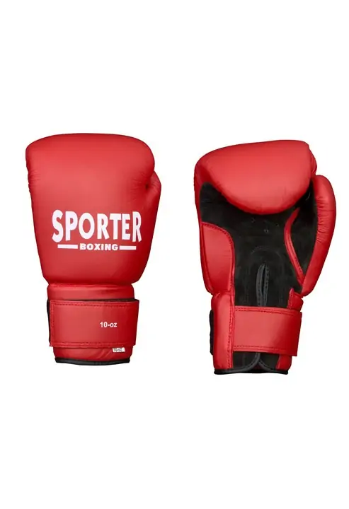 Boks rukavice PU Crno - Crvene 925 B/R 14oz