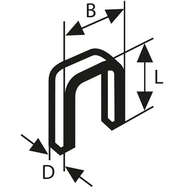 Spajalica tip 55 6 x 1,08 x 12 mm (1000 kom.) BOSCH