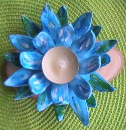 Svećnjak Lotos plavi