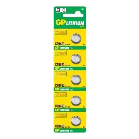 Baterija dugmasta Litijumska CR 1620-C5 GP ( 5kom)