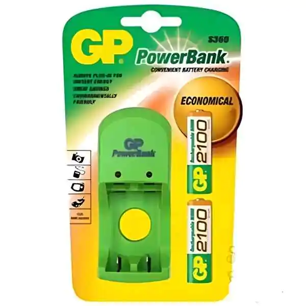 Punjač baterija PB360GS210-UE2 + 2x2100mAh AAA GP