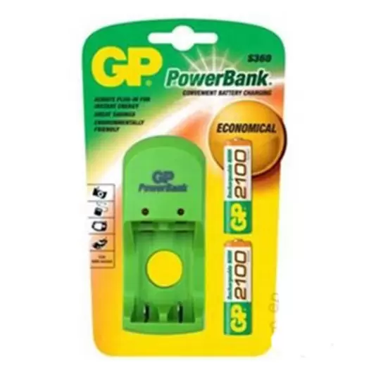 Punjač baterija PB350GS210-UE4 + 4x2100mAh AA GP