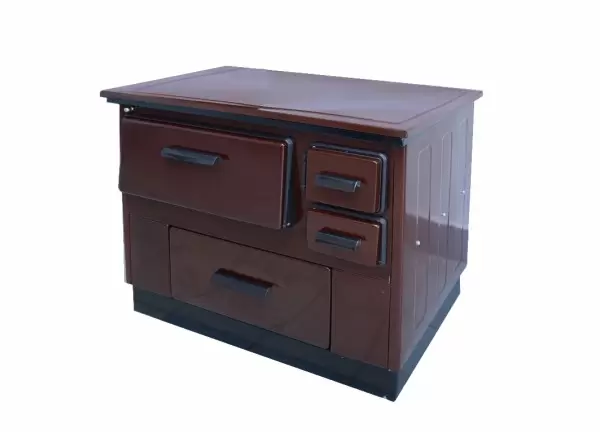 Šporet na čvrsto gorivo Heraklea 51 Standard desni-braon METALEC