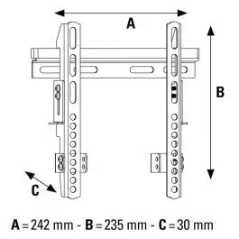 LCD nosač fiksni do 46" Hama