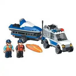 Policijski džip sa prikolicom Mega Bloks