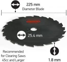 Čelični nož - cirkular za trimer 25.4mm OREGON