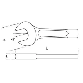 Viljuškasti ključ za izvođenje zahtevnih radova 115mm 58 Beta