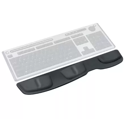 Health-V™ Leatherette podloška za tastaturu-crna-Fellowes