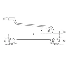 Ključ okasti 25x28 Beta