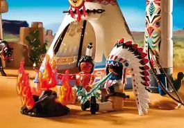 Indijansko selo sa totemom Western PM-5247 PLAYMOBIL