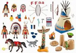 Indijansko selo sa totemom Western PM-5247 PLAYMOBIL