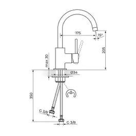 Baterija za sudoperu JZ38101 Rosan