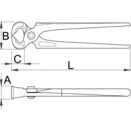 Klešta stolarska 530/4 180mm UNIOR.