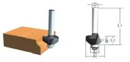 Glodalo sa ležajem 6 mm d-09488 Makita