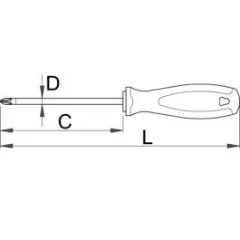 Odvijač TBI krstasti PH 615TBI PH 1 UNIOR