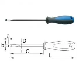 Odvijač TBI pljosnati 605TBI 0.8 x 4.0 UNIOR.