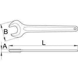 Ključ viljuškasti jednostrani 117/4 32mm UNIOR