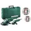 Set ugaonih brusilica WX 2000-230 + W 820-125 Metabo + dijamantske ploče 2kom Metabo