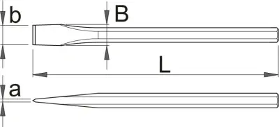 Sekač pljosnati za metal 660/6 200mm UNIOR