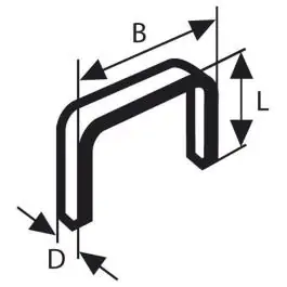 Spajalica tip 53 11,4 x 0,74 x 4 mm (1000 kom.) BOSCH