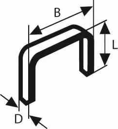 Spajalica tip 59 10,6 x 0,72 x 10 mm (1000 kom.) BOSCH