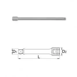 Nastavak dugi, prihvat 1/4" 188.4/2 UNIOR.