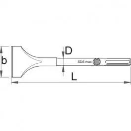 Sekač za beton široki SDS MAX 651.4/7 UNIOR