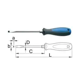 Odvijač TBI pljosnati sa OK ojačanjem 600TBI 1.2x8.0mm UNIOR