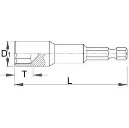 Nastavak-bits sa nasadnim ključem  188.10A 17mm UNIOR