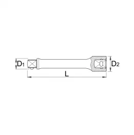 Nastavak dugi, prihvat 1/2" 190.4/2 600mm UNIOR