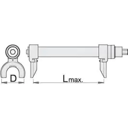 Alat za sabijanje opruga amortizera 2051/4 21mm UNIOR