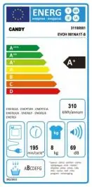 Mašina za sušenje veša EVOH 981 NA1T CANDY