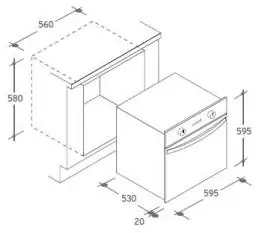 Ugradna rerna FST 100/1 X CANDY
