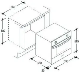 Ugradna rerna FST 100/1 N CANDY