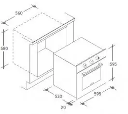 Ugradna rerna FHP 603/1 X CANDY