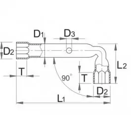 Ključ cevasti, savijeni 217/2 10mm UNIOR