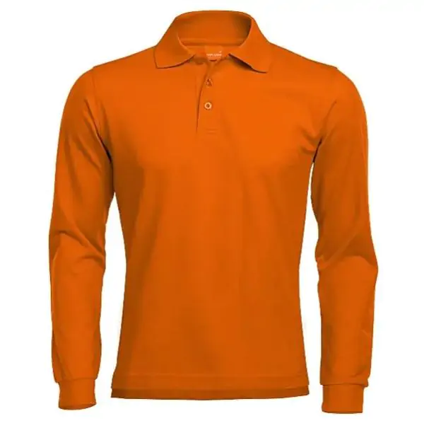 MAJICA DUGI RUKAVI 002 POLO-ORANŽ L