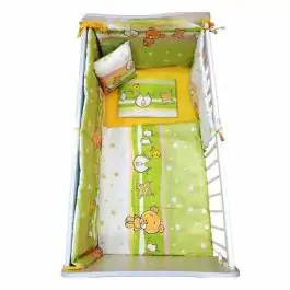 Posteljina Set Happy Green Teddy Bear BERTONI