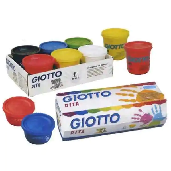 Boja tempera za prste (6kom) 5341 GIOTTO DITA